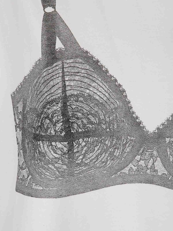 The Best Shops VAQUERA: t-shirts - Women Trompe Loeil Tall Tee Knit