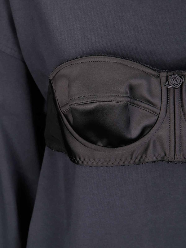 The Best Shops VAQUERA: t-shirts - Women Balconette Bra Turtleneck T Shirt Knit