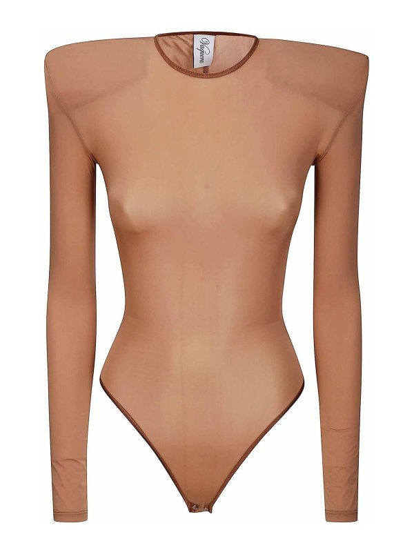 VAQUERA: Tops y camisetas sin mangas - Top - Marrón