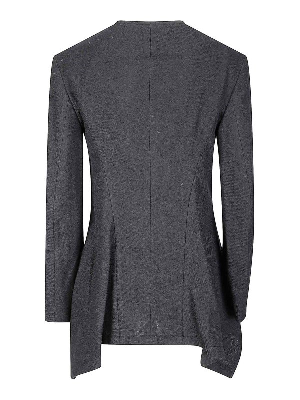 YOHJI YAMAMOTO: casual jackets online - F Zip Slim Jacket