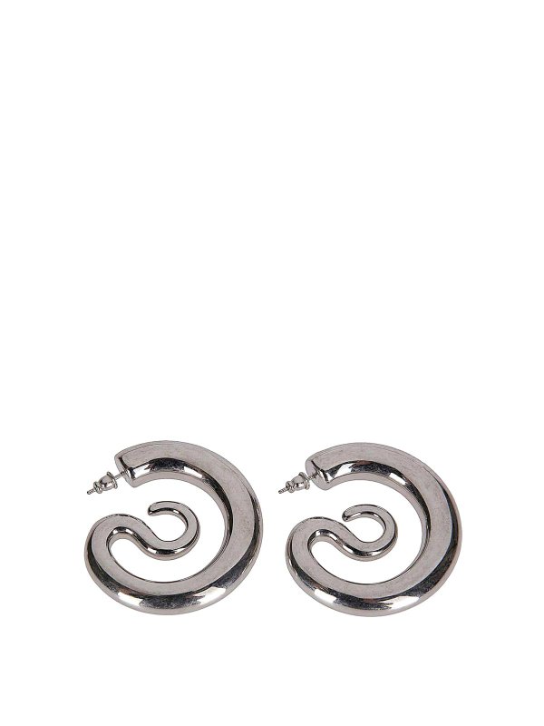 PANCONESI: Earrings - Silver brass earrings