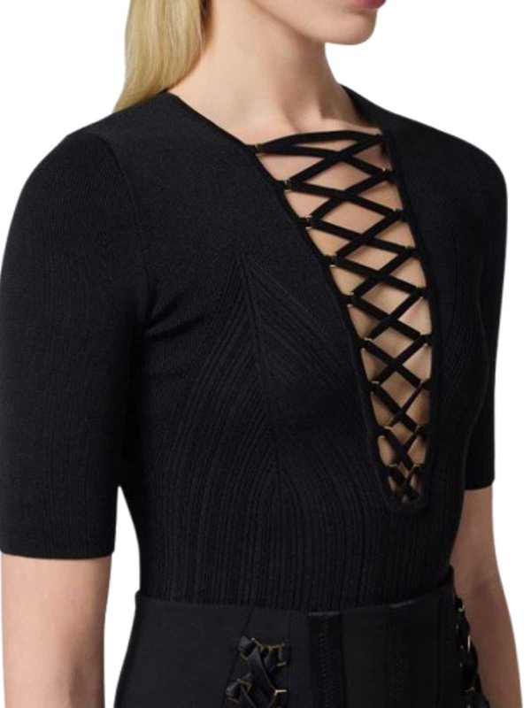 ELISABETTA FRANCHI: Tops & Tank tops online - Neckline Tricot Top