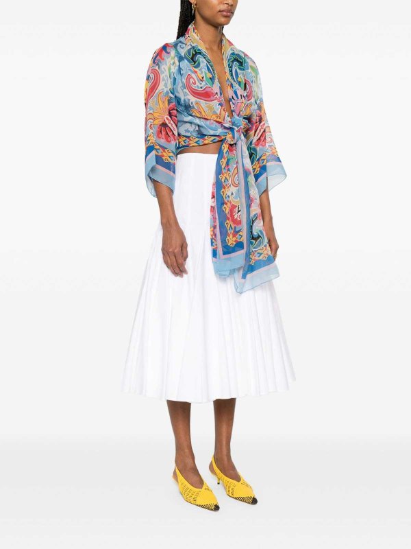 Jacket With Paisley Print Knot shop online: ETRO