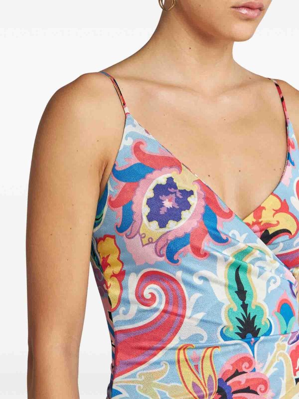 The Best Shops ETRO: abiti al ginocchio - Abito lungo in jersey fantasia