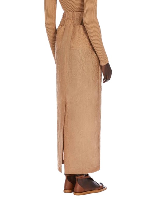 The Best Shops Max Mara: Long skirts - Long Skirt In Crushed Wool Aeroso1234