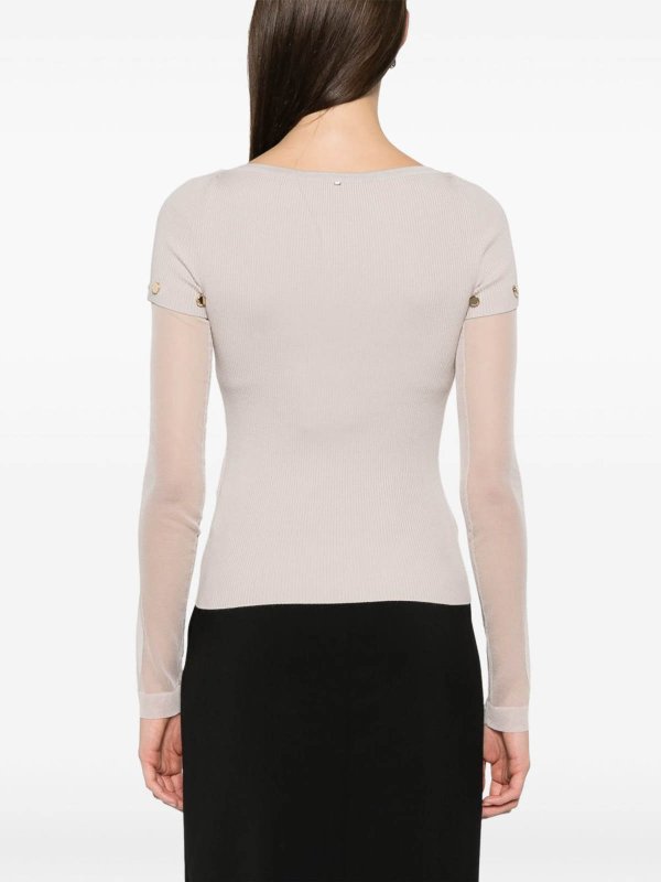The Best Shops SPORTMAX: crew necks - Tight-Fitting Stretch Viscose Sweater