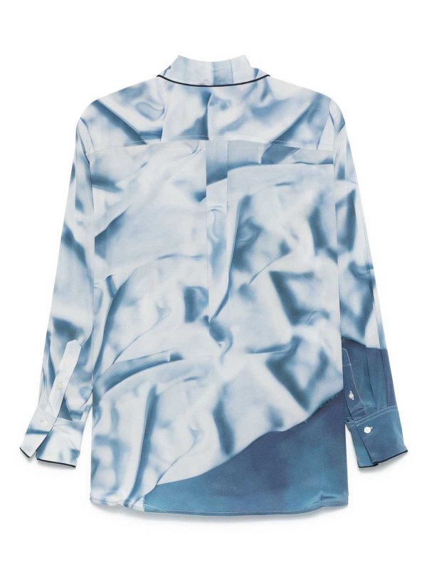 The Best Shops VICTORIA BECKHAM: shirts - Satin Pyjama Shirt