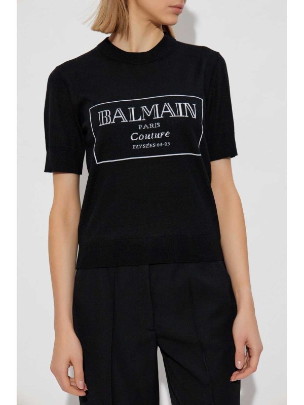 Printed Knit T-Shirt shop online: Balmain