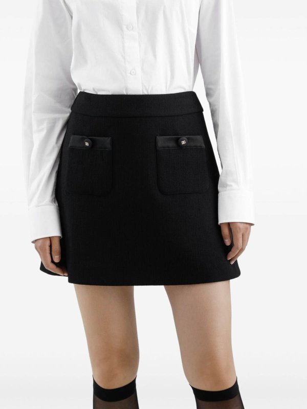 DOLCE & GABBANA buy online Dolce &Amp Gabbana Wool Crpe Mini Skirt