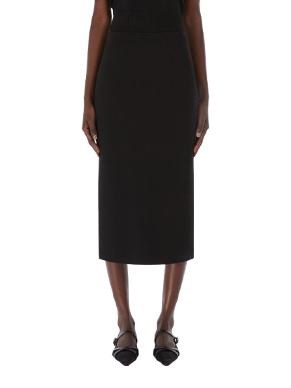 Max Mara: Knee length skirts & Midi online - Viscose Crepe Pencil Skirt