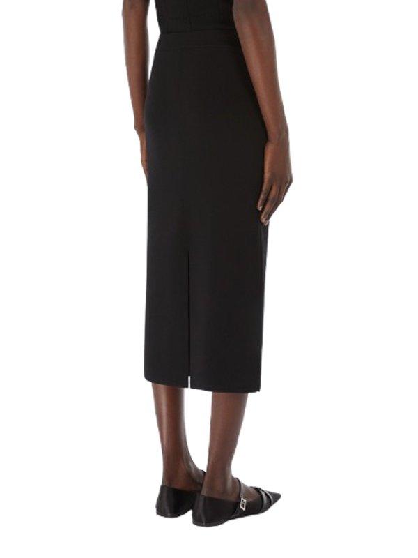 The Best Shops Max Mara: Knee length skirts & Midi - Viscose Crepe Pencil Skirt