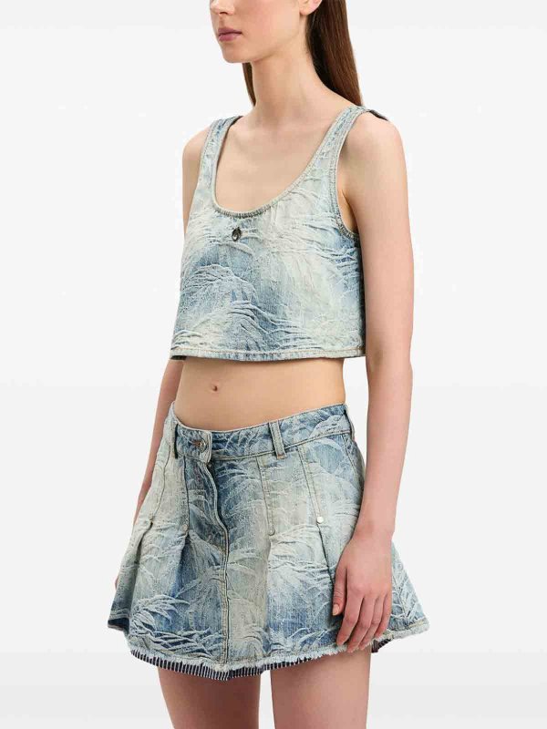 Palm Angels: Tops und Tank Tops online - Top - Blau