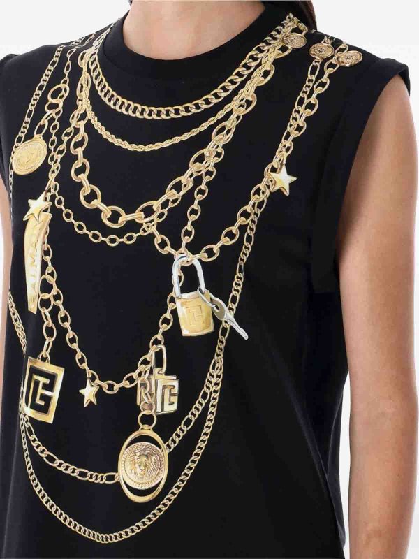 The Best Shops Balmain: Tops y camisetas sin mangas - Top - Negro