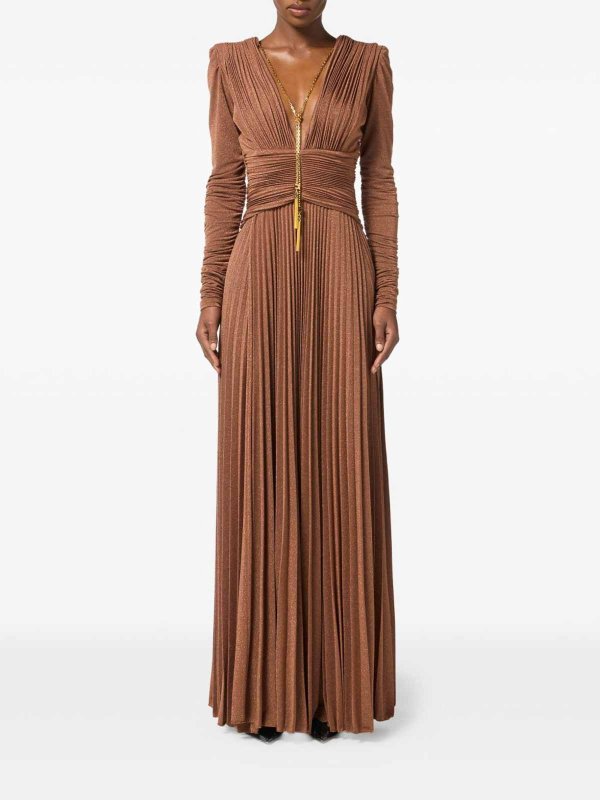 ELISABETTA FRANCHI buy online Vestido Midi - Marrón
