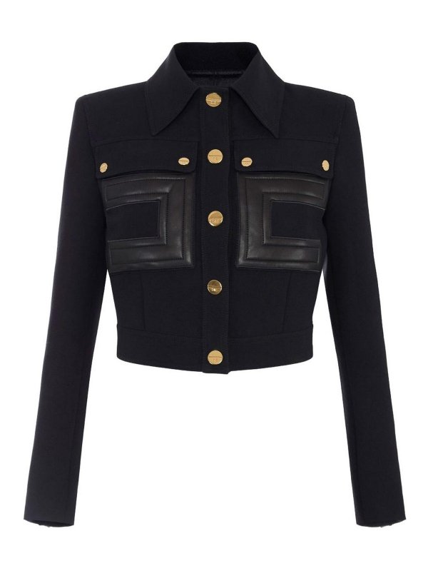 ELISABETTA FRANCHI: casual jackets - Slim Jacket With Buttons