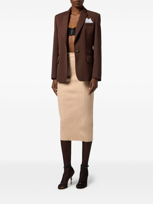 ELISABETTA FRANCHI buy online Giacca in gabardine di cotone