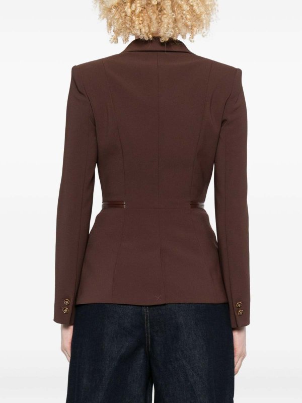 The Best Shops ELISABETTA FRANCHI: casual jackets - Lightweight Crepe Jacket With Zip Details By