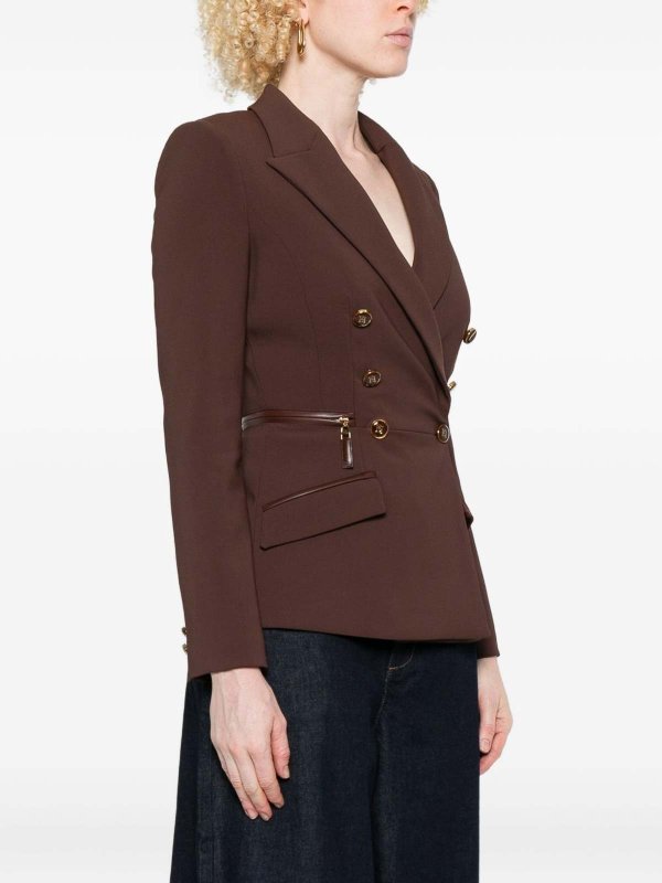 Lightweight Crepe Jacket With Zip Details By shop online: ELISABETTA FRANCHI