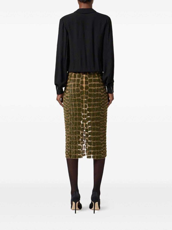 The Best Shops ELISABETTA FRANCHI: Knee length skirts & Midi - Midi Skirt With Decoration