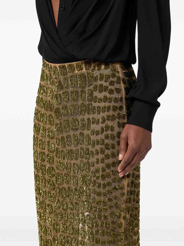 Midi Skirt With Decoration shop online: ELISABETTA FRANCHI