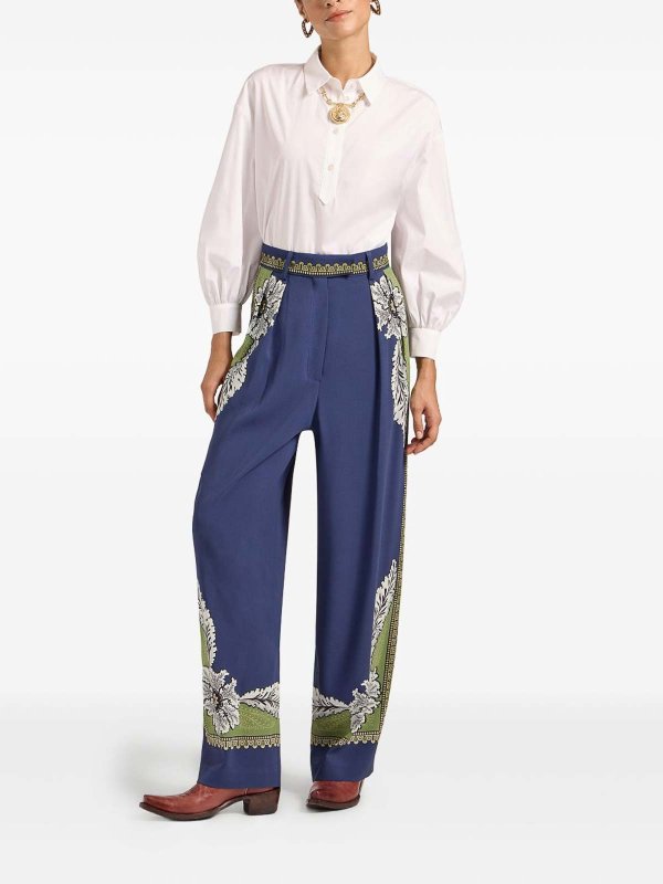 LA DOUBLEJ: casual trousers online - Brooklyn Flower Pants By La Doublej