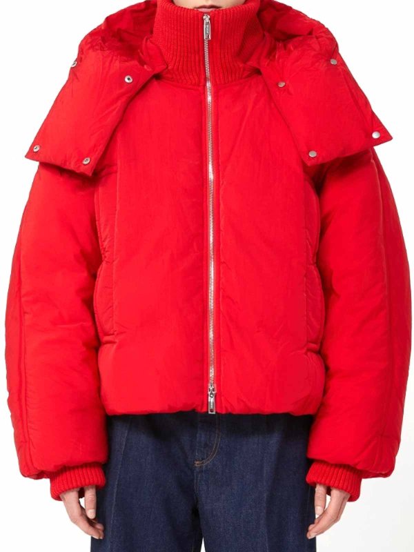 The Best Shops SPORTMAX: ダウン・ハイテクジャケット - ダウンジャケット - 赤