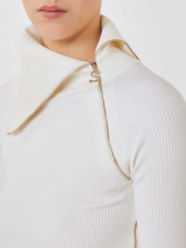 SPORTMAX buy online Zip-Up Turtleneck Sweater