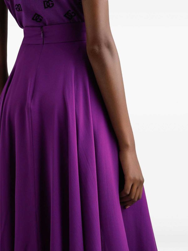 DOLCE & GABBANA buy online Dolce &Amp Gabbana Chiffon Midi Skirt