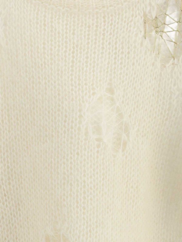 The Best Shops FABIANA FILIPPI: crew necks - Sweater With A Distressed Effect