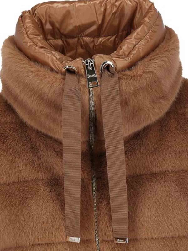 The Best Shops HERNO: padded jackets - Down Jacket In Eco Fur