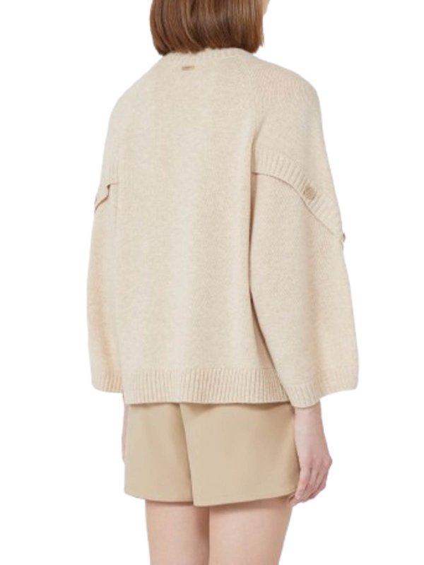 The Best Shops Max Mara: crew necks - Oversized sweater in wool and cashmere