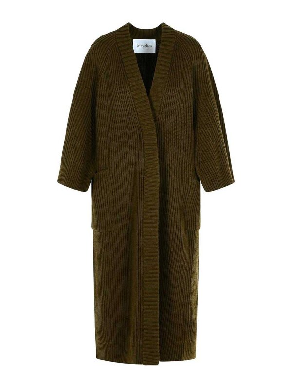 Max Mara: cardigans - Atollo Wool And Cashmere Cardigan