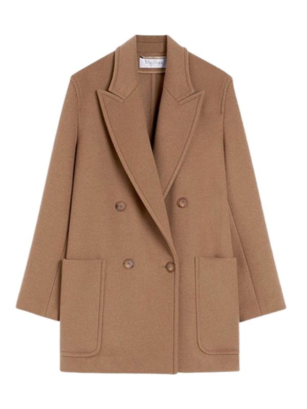 Max Mara: casual jackets - Wool And Cashmere Jacket