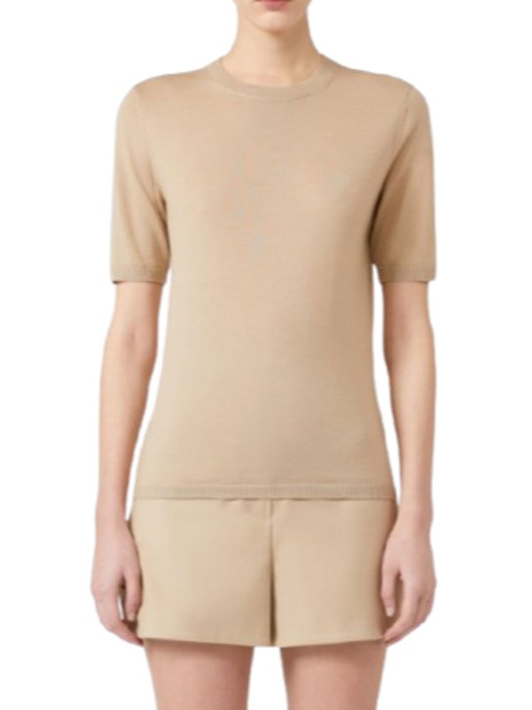 Max Mara: crew necks online - Basic Wool Sweater