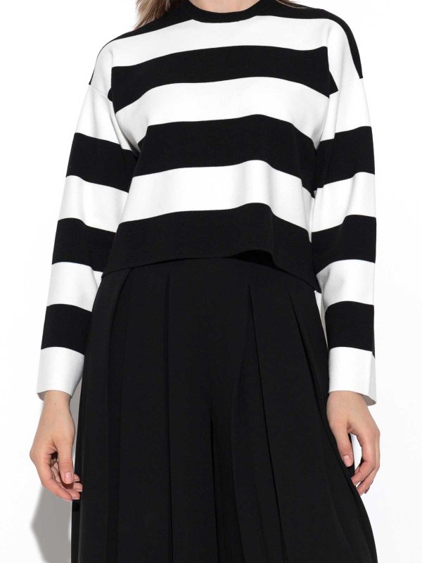 The Best Shops Max Mara: crew necks - Jesone Boxy Striped Sweater