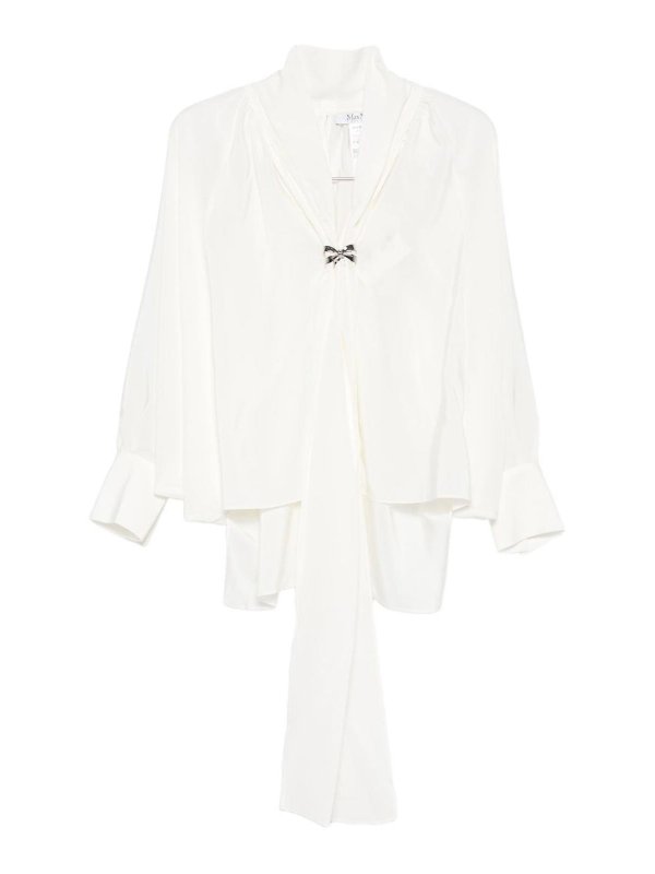 Max Mara: ブラウス - ブラウス - 白