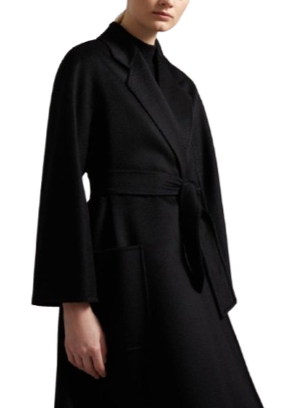 The Best Shops Max Mara: Abrigos semilargos - Abrigo Midi - Negro