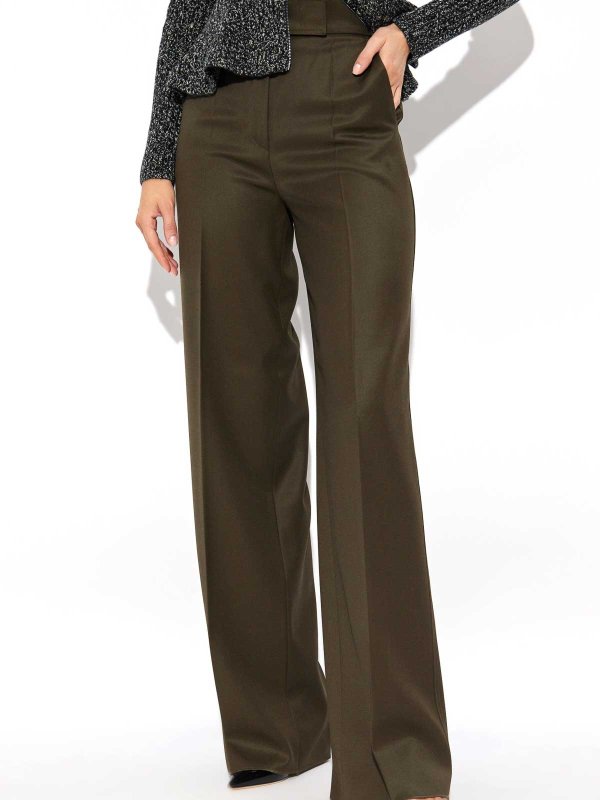 Max Mara: カジュアルトラウザー online - カジュアルパンツ - ダークグリーン