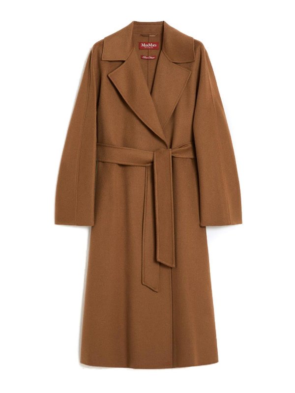 MAX MARA STUDIO: Abrigos semilargos - Abrigo Midi - Marrón