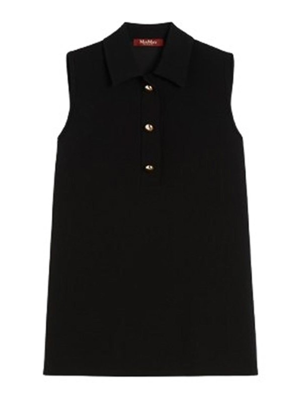 MAX MARA STUDIO: blouses - Cady Polo Golf Blouse
