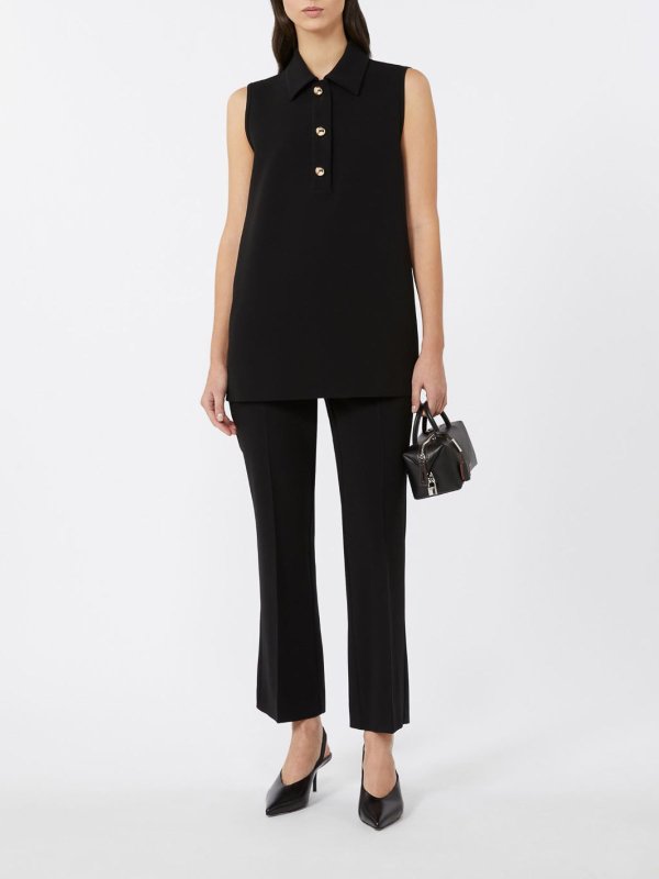 MAX MARA STUDIO: blouses online - Cady Polo Golf Blouse