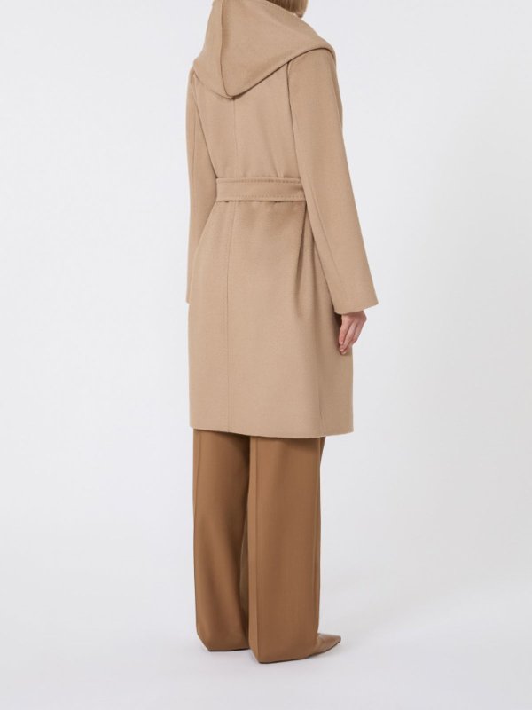 Newmang Wool Hooded Coat shop online: MAX MARA STUDIO
