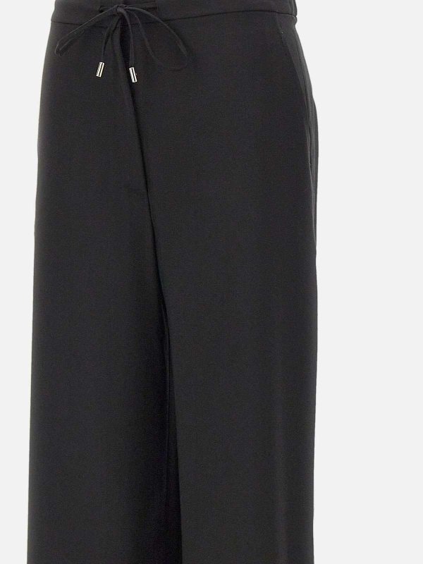 The Best Shops MAX MARA STUDIO: casual trousers - Berard Wool Drawstring Trousers By