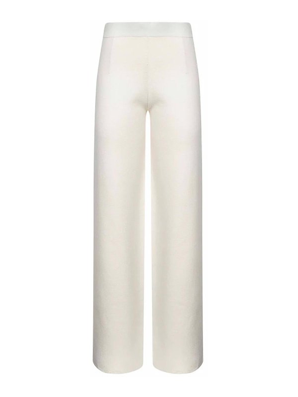 MAX MARA STUDIO: casual trousers - Marzia Trousers In Viscose Yarn By