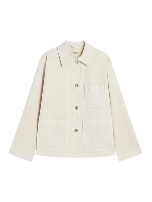 WEEKEND MAX MARA: casual jackets - Classe Straight-Fit Cotton Bull Jacket