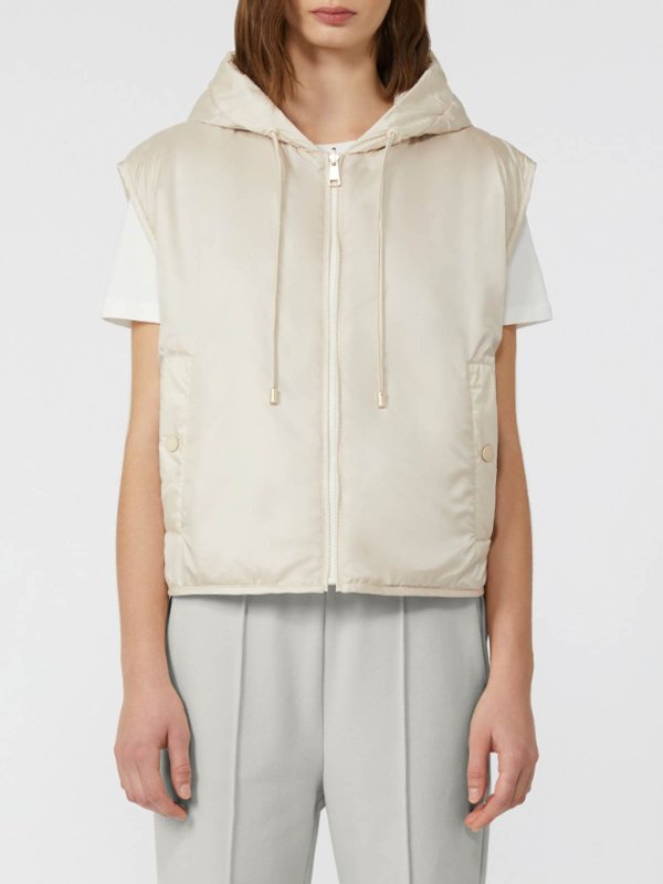 The Best Shops WEEKEND MAX MARA: vests - Reversible Water-Repellent Canvas Vest
