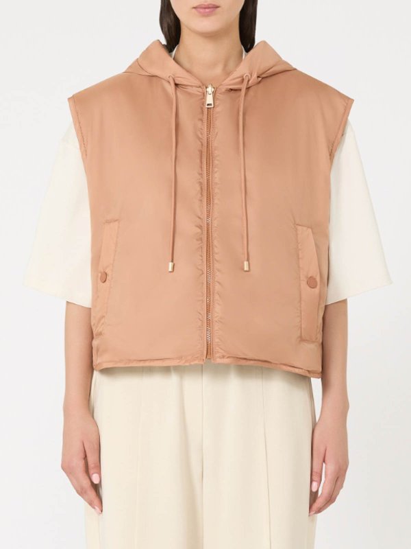 The Best Shops WEEKEND MAX MARA: vests - Reversible Water-Repellent Canvas Vest