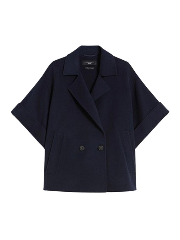 WEEKEND MAX MARA: short coats - Short  Wool Coat By Weekend Max Mara