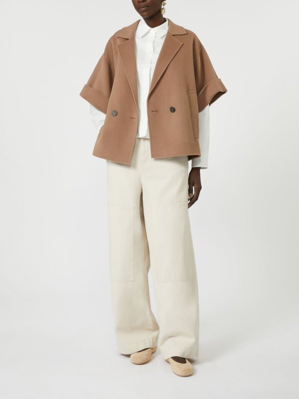 WEEKEND MAX MARA: short coats online - Short  Wool Coat By Weekend Max Mara