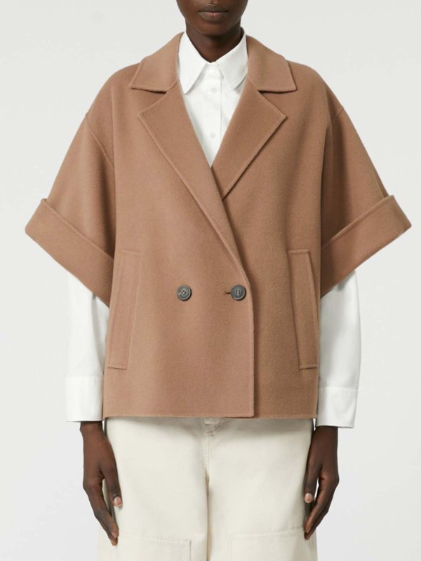 The Best Shops WEEKEND MAX MARA: short coats - Short  Wool Coat By Weekend Max Mara